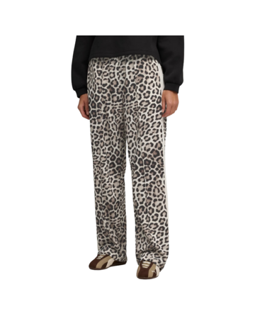 Puma T7 LEO LUXE AOP Straight Pants op "Alpine Snow-Ice Coffee"