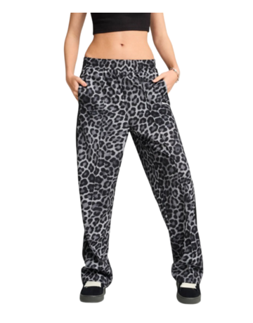 Puma T7 LEO LUXE AOP Straight Pants op "Black"