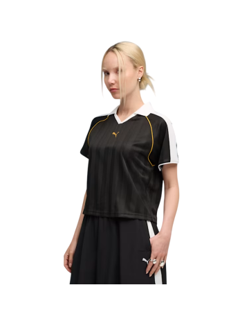 Camiseta Mujer Puma T7 Relaxed Football "Black"