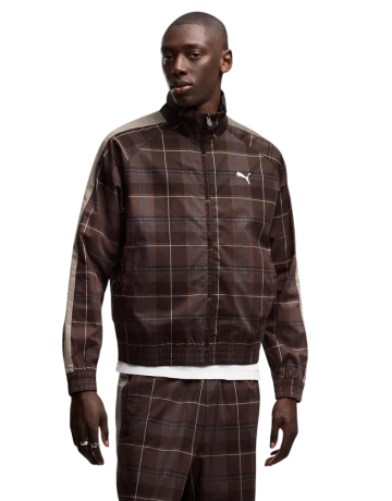 Chaqueta deportiva  Puma T7 Relaxed Tartan"Chocolate Fondue"