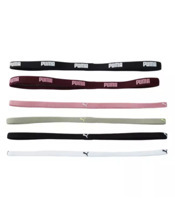 Cintas Para el Pelo Puma TR ESS Hairbands "Ruby Shimmer-Poised Pink-Lux Army-Black-White"