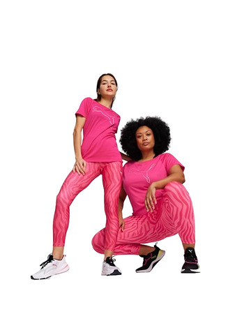 Puma Train Favorite Jersey Cat Tee "Garnet Rose"