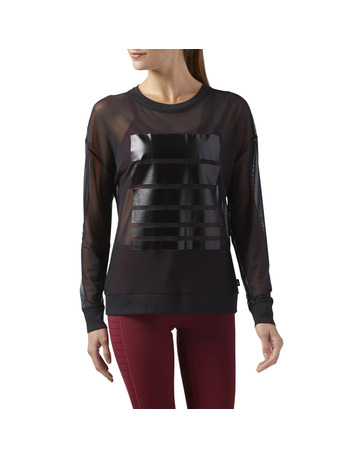 Reebok Dance Mesh Long Sleeve Tee W (black)
