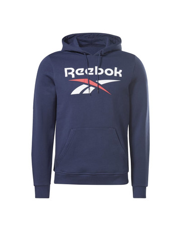 Reebok Identity Fleece Stacked Logo Pullover Hoodie