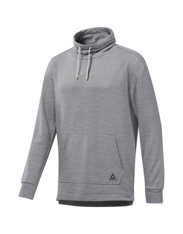 Reebok Marble Melange Cowl Neck Hoodie