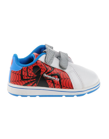Reebok Versa NPC 2V Spiderman Infantil (blanco/rojo/azul)