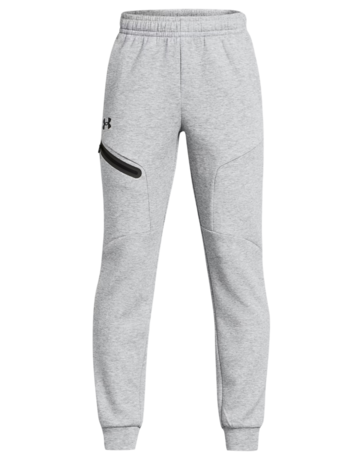 UA Boys´ Unstoppable Fleece Joggers "Mod Gray Light Heather"