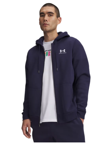 Sudadera con Capucha y Cremallera UA Icon Fleece "Midnight Navy"