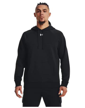 Sudadera con Capucha UA Men´s Rival Fleece "Black-White"