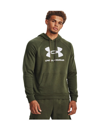 Sudadera UA Men's Rival Fleece Logo Hoodie "Marine OD Green"
