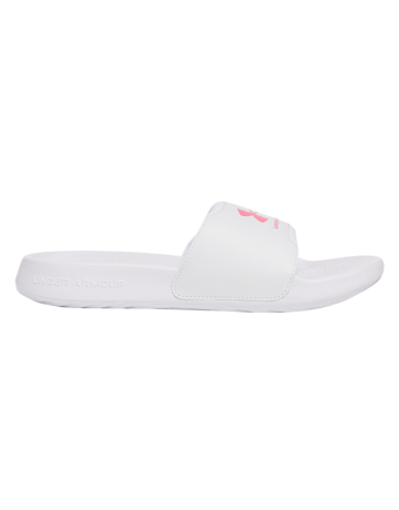UA Women's Ignite Select Slides "White-Super Pink"