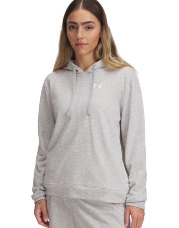 UA Women's Rival Terry Hoodie "Mod Gray Light Heather"
