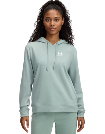 UA Women's Rival Terry Hoodie "Silica Green"