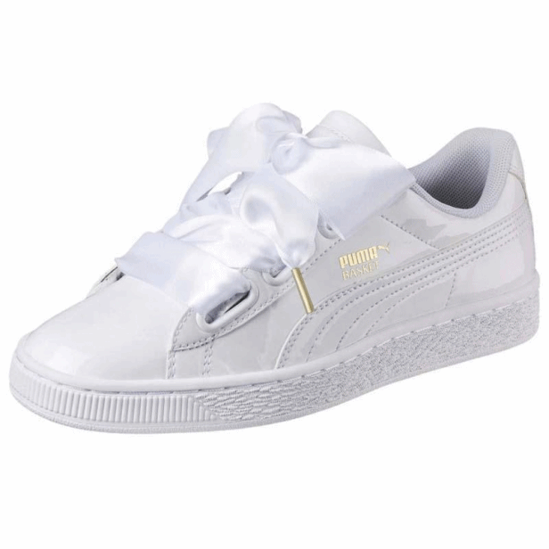 Puma Basket Heart Patent Wn s white