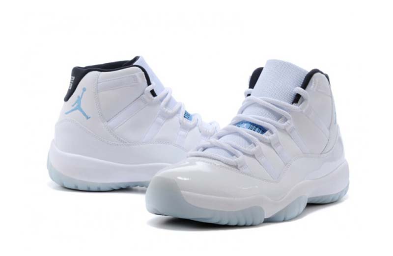 jordan retro 11 blanco con azul