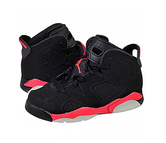 Jordan 6 cheap negro con rojo