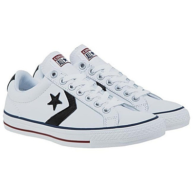 Converse All Star Player EV OX Piel (blanco/negro)