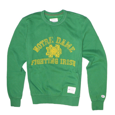 Champion Sweater Athlentic Rochester University Notre Dame (verde)