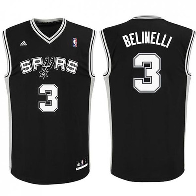 Adidas Camiseta Réplica Marco Belinelli Spurs (negra)