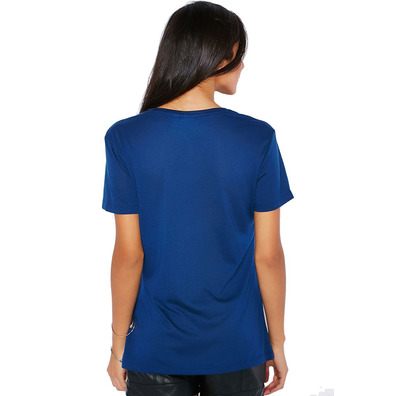 Adidas Originals Mujer Camiseta Superstar Linear  (marino)