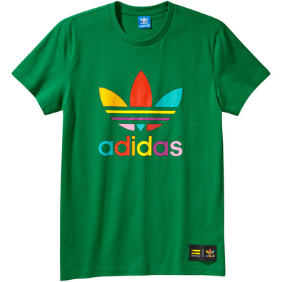 Adidas Originals Camiseta Mono Color Trefoil Pharrell Williams  (verde)