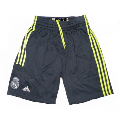 Adidas Short Real Madrid Baloncesto 2015-2016 (gris onix/amarillo solar)