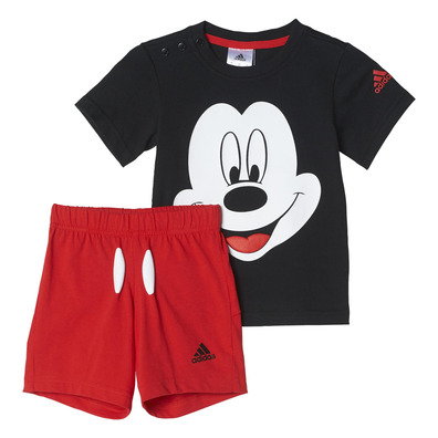 Adidas Disney Conjunto Bebé Mickey Mouse (negro/rojo/blanco)
