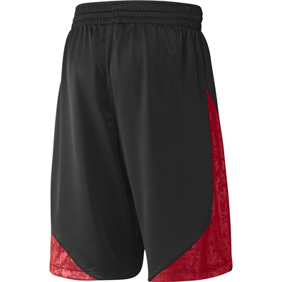 Adidas D-Rose City 2 Short (negro/rojo)
