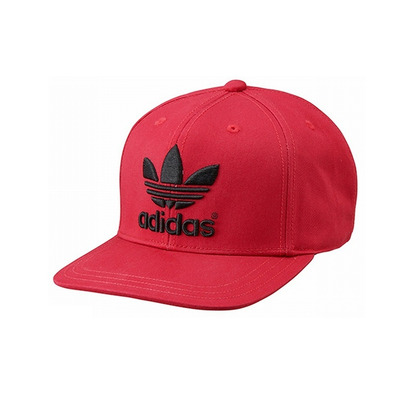 Adidas Gorra Adicolor Trefoil Flat (rojo/negro)