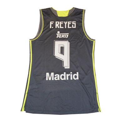 Camiseta F. Reyes #9# Real Madrid Basket 2015-2016 (gris/volt)