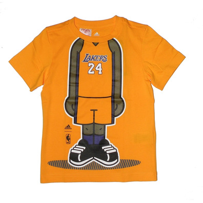 Adidas Camiseta Niño GFX Graphic Lakers Kobe Nº 24 (amarillo)