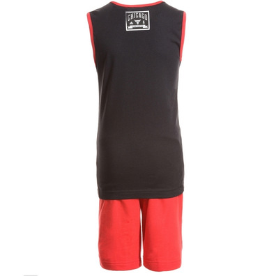 Adidas NBA Minikit Chicago Bulls Washed (negro/rojo)
