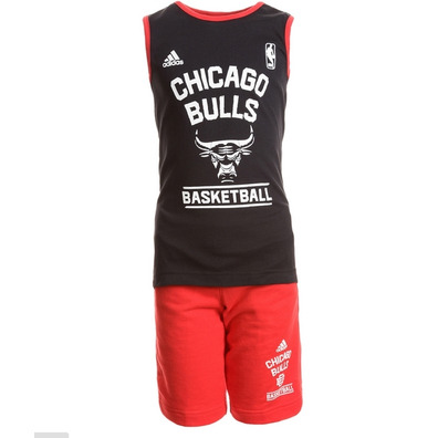 Adidas NBA Minikit Chicago Bulls Washed (negro/rojo)