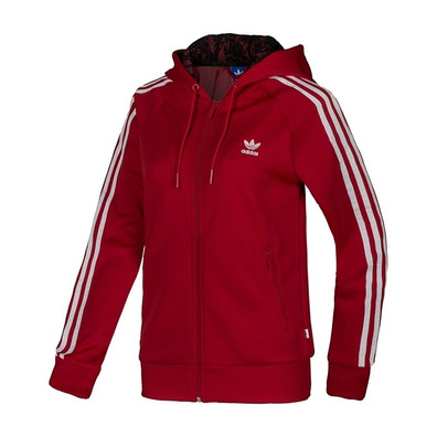 Adidas Originals Sudadera Mujer Girly Zip Hoody (rojo/blaco)