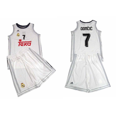 Pack Niño Luka Doncic Real Madrid Basket 2015/16 (blanco/negro)