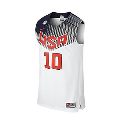 Camiseta Réplica Kyrie Irving #10# USA 2014 (101/blanco/navy)