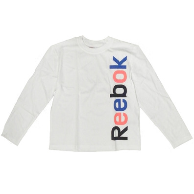 Reebok Camiseta Niño M/L Logo Sport Tee (blanco)