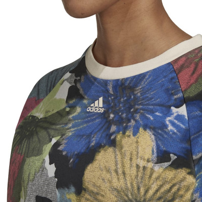 Adidas Allover Print Sweatshirt