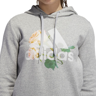 Adidas Athletics Floral Badge of Sport Hoodie