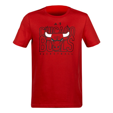 Adidas Camiseta Youth 3 NBA Chicago Bulls (rojo/negro)