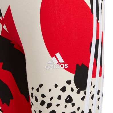 Adidas Cotton 3-Stripes All Over Print Tight