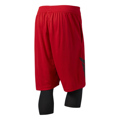 Adidas Dame Foundation Two in One Shorts Scarlet