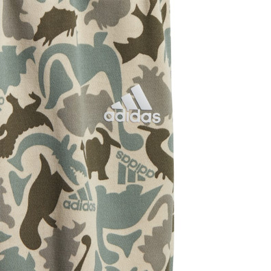 Adidas Dino Camo Allover Print French Terry Jogger Set