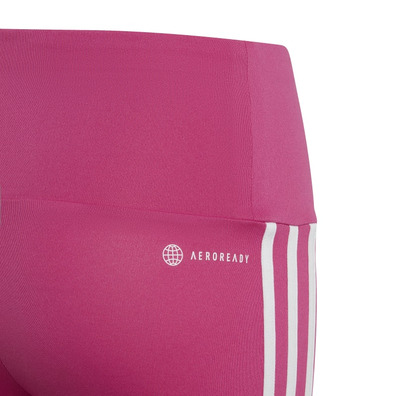 Adidas Girls Essentials AEROREADY 3-Stripes High-Waisted Leggings