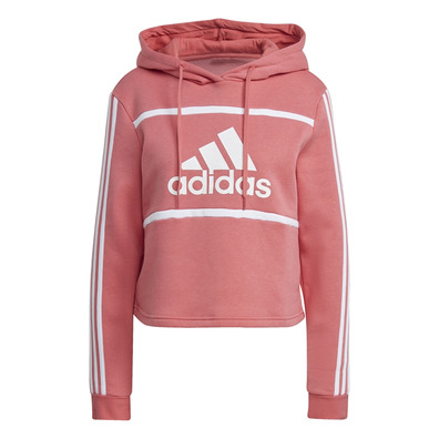 Adidas Essentials Logo Colorblock Fleece Cropped
