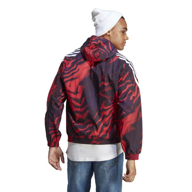 Adidas Future Icons Allover Print Hoodie"Brired"