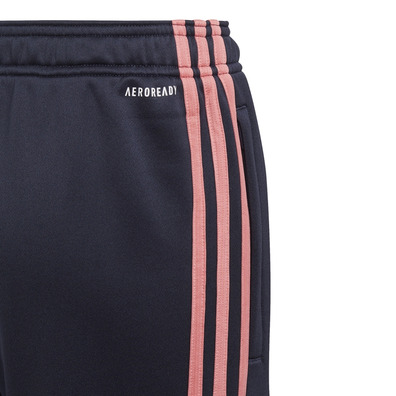 Adidas Girls Designed to Move 3-Stripes Pant