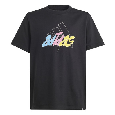 Adidas Junior Illustrated Graphic T-Shirt "Black"