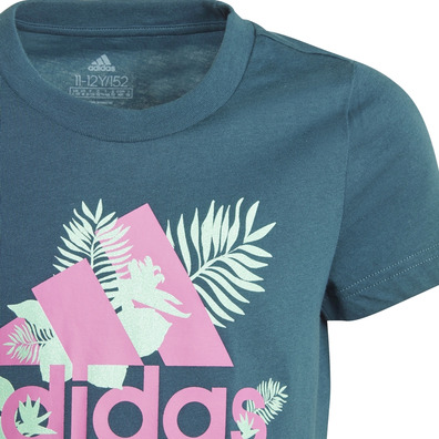 Adidas Junior Tropical Sports Graphic T-shirt