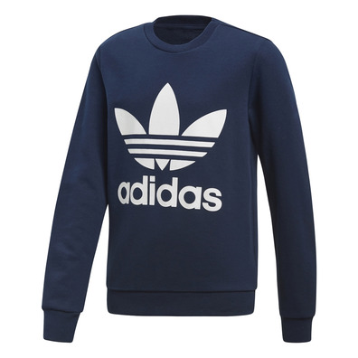 Adidas Original Junior Trefoil Crew Navy